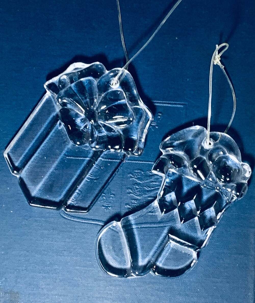 Princess House Crystal Ornaments Two